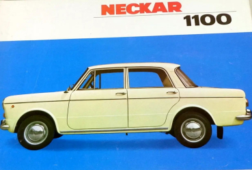 NSU Neckar 1100 Modellprogramm 1965 Automobilprospekt (10328)